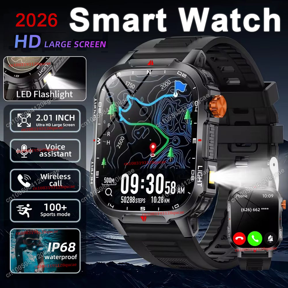 Outdoor Rug Waterproof - Novo Smartwatch Militar Robusto 2026 com