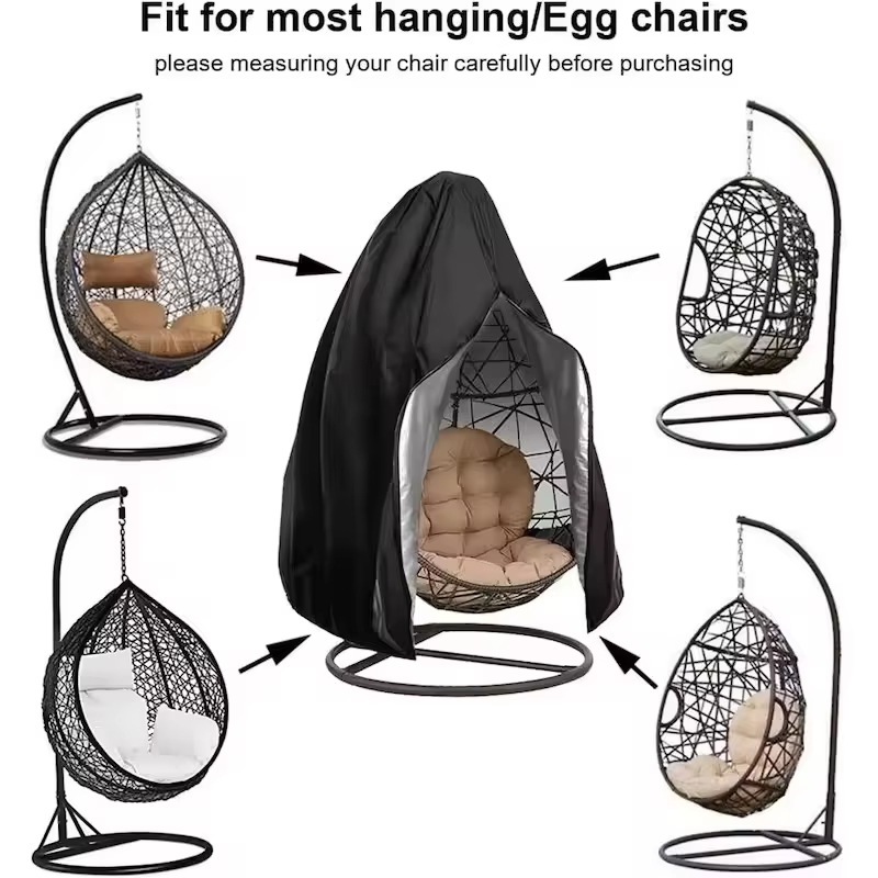 Outdoor Furniture Egg Chair - Capa Protetora Impermeável para Cadeira Suspensa
