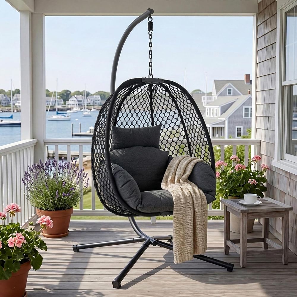 Outdoor Furniture Egg Chair - Cadeira Suspensa Tipo Ovo para Exterior