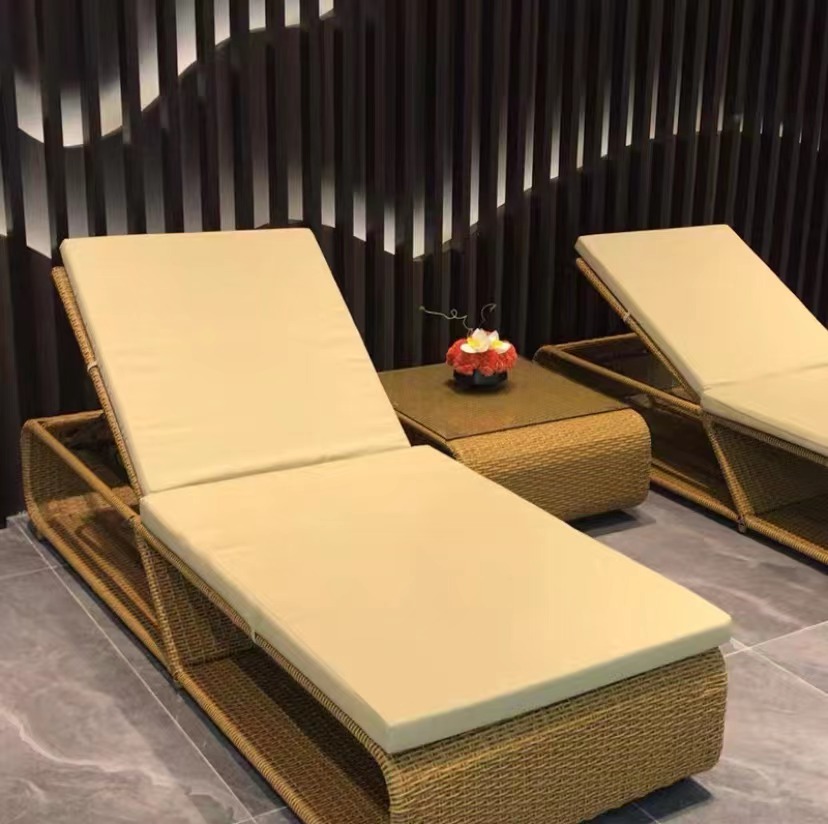 Outdoor Furniture In Bali - Espreguiçadeiras de Rattan Ajustáveis para Exterior,