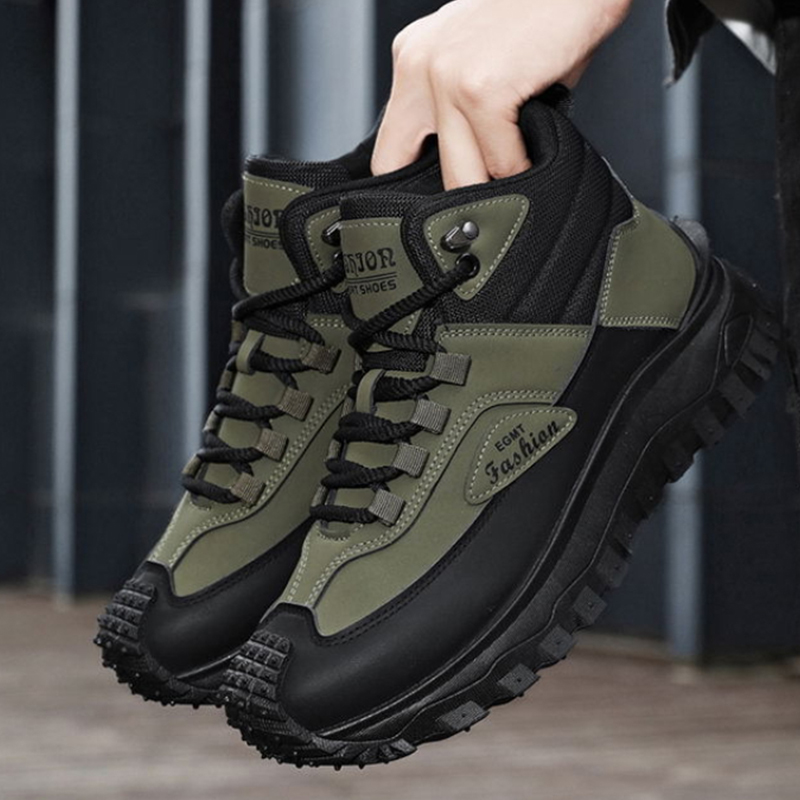Outdoor Rug Waterproof - Botas de caminhada masculinas pretas e