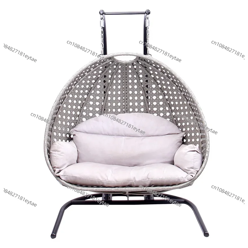 Outdoor Furniture Egg Chair - Moderno pátio ao ar livre cinza