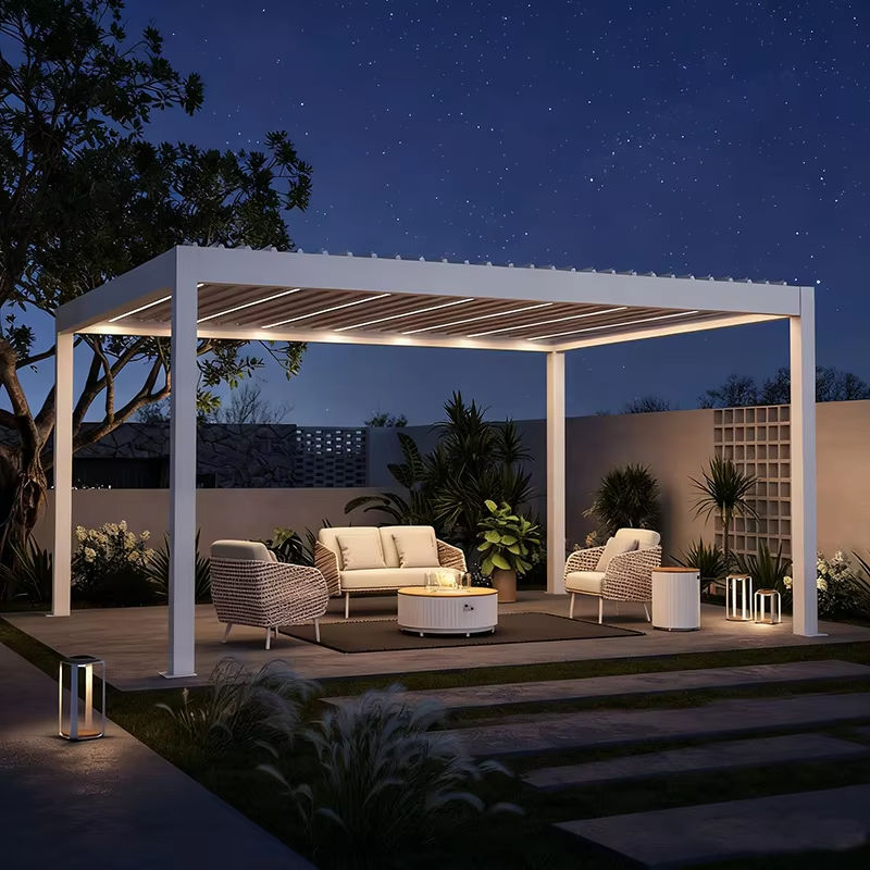 Outdoor Furniture Metal - Pavilhão Externo Resistente à Ferrugem com
