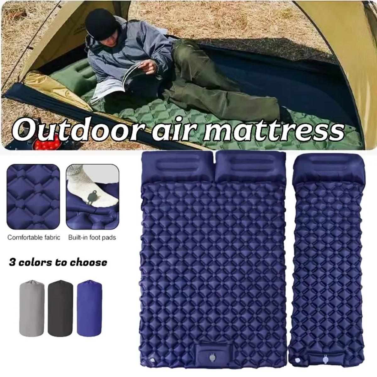 Outdoor Rug Waterproof - Colchão Inflável Individual e Duplo, Colchonete
