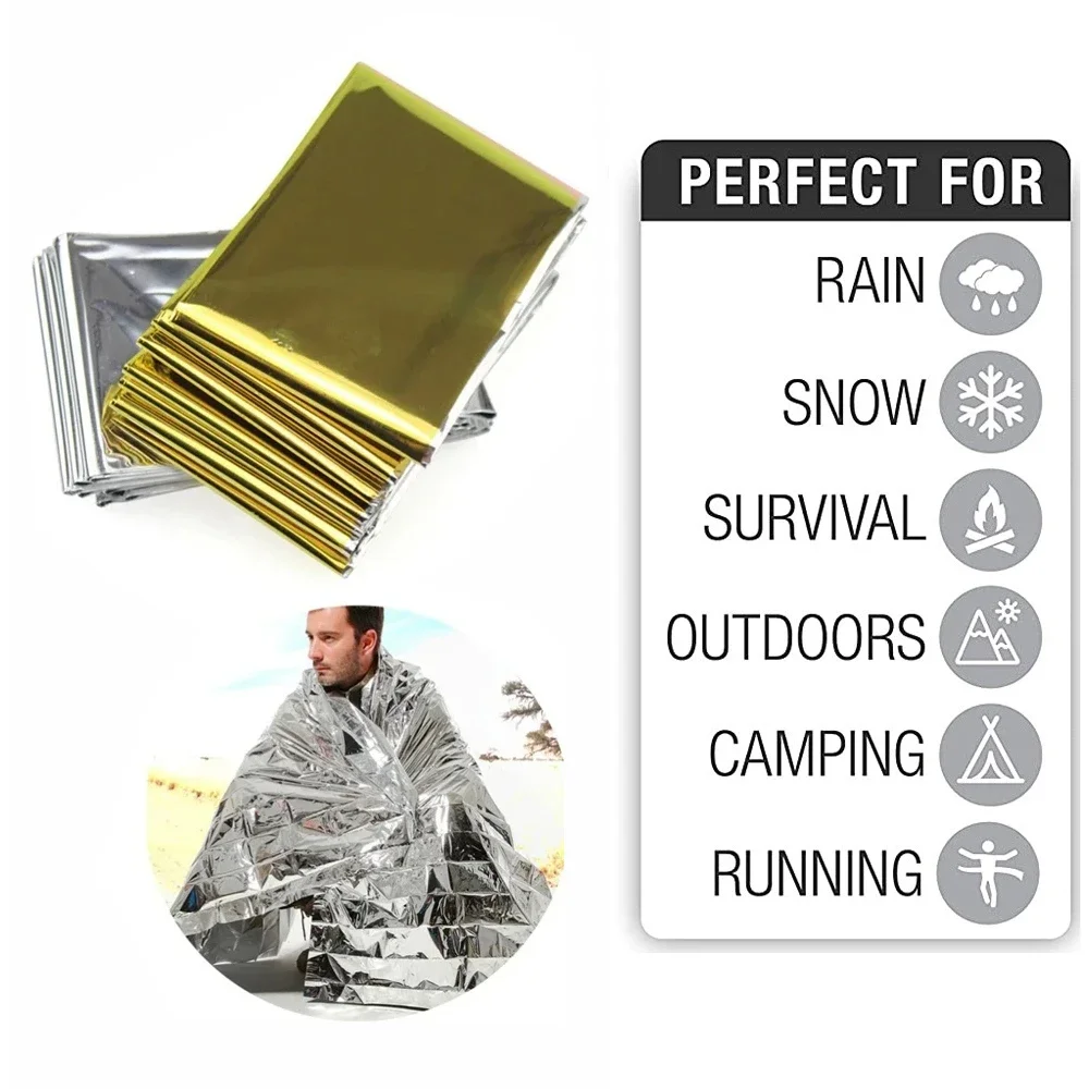 Outdoor Rug Waterproof - 5 pçs cobertor térmico de emergência