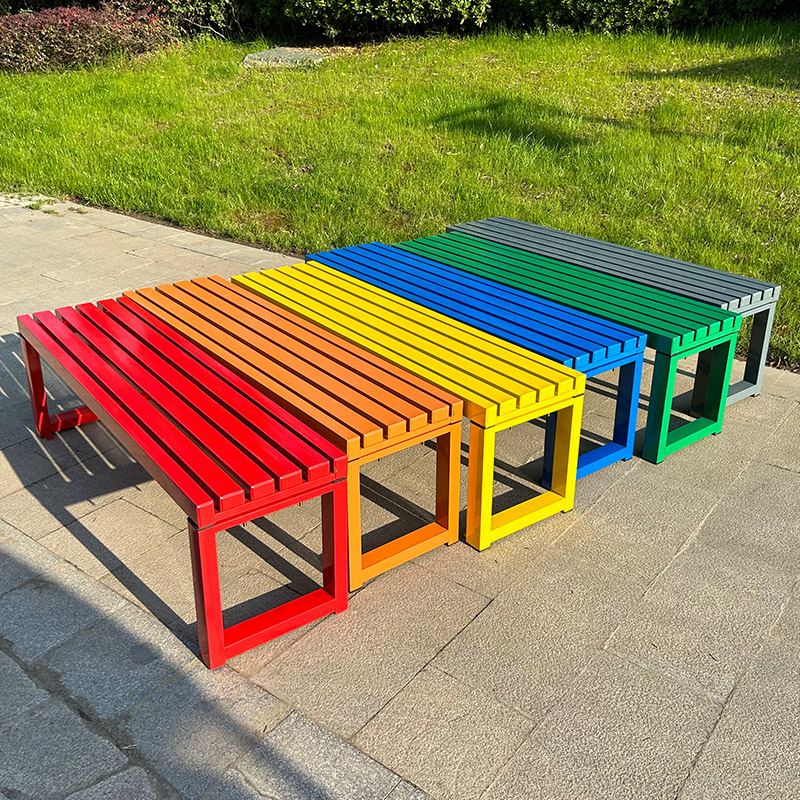 Garden Bench Metal - Internet celebridade banco branco com encosto