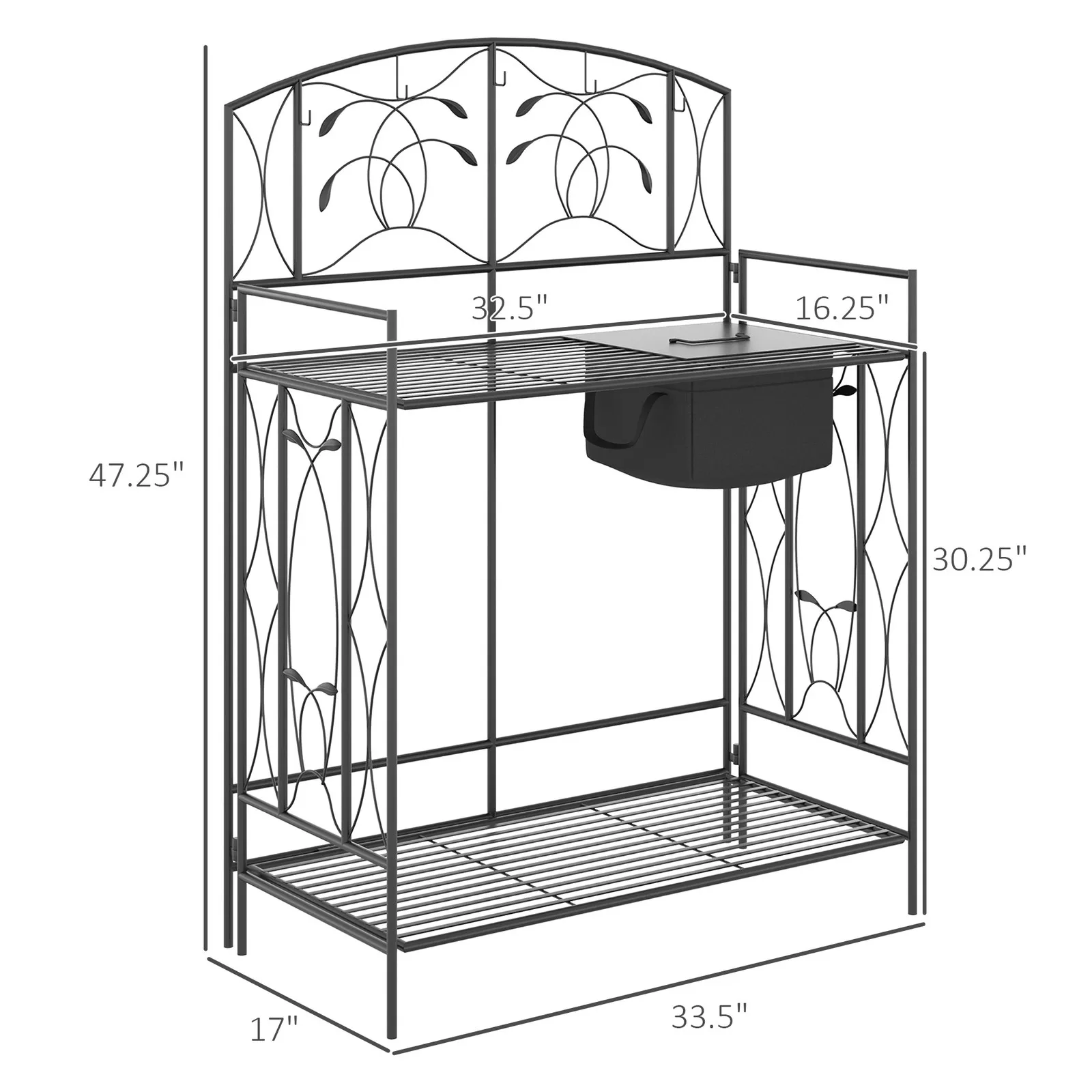 Bancada de Jardinagem Metálica - Garden Bench Metal avaliação e preço