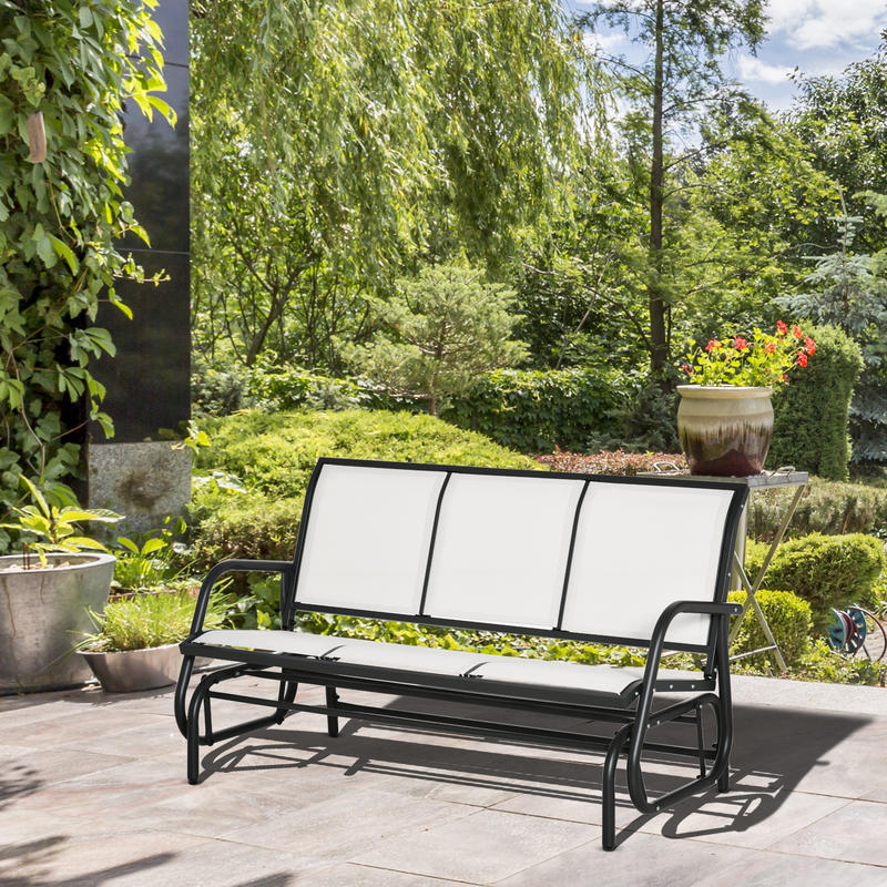 Banco de balanço para jardim p - Garden Bench Metal avaliação e preço