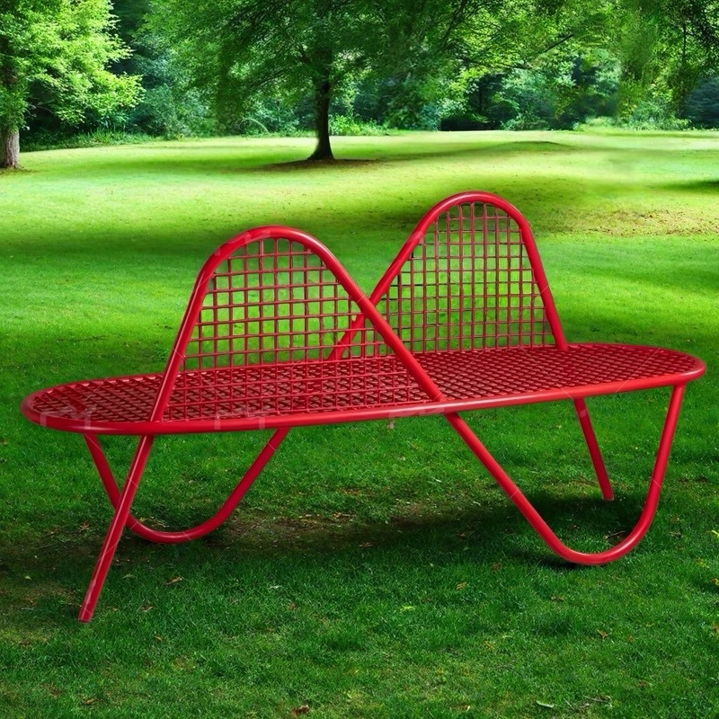Banco de jardim para pátio de  - Garden Bench Metal avaliação e preço