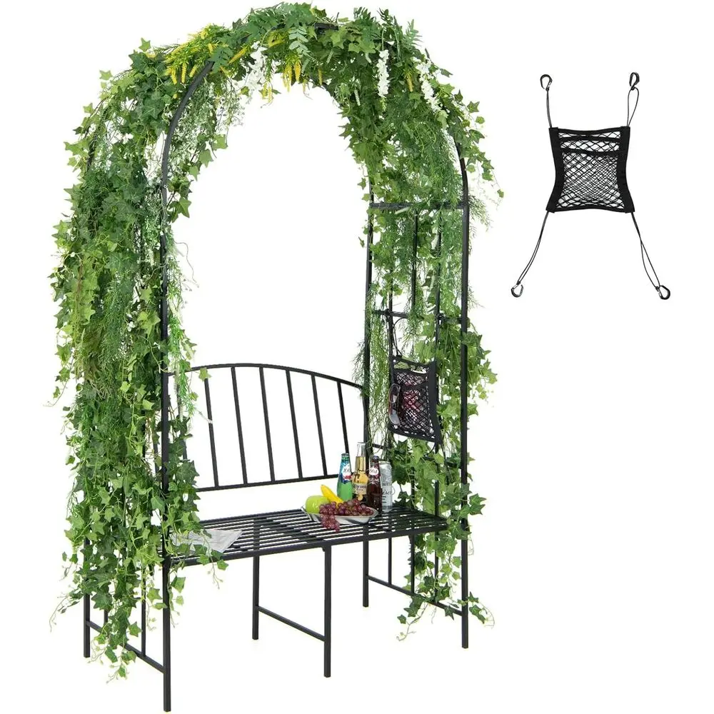 Arco de Jardim de Metal com Ba - Garden Bench Metal avaliação e preço