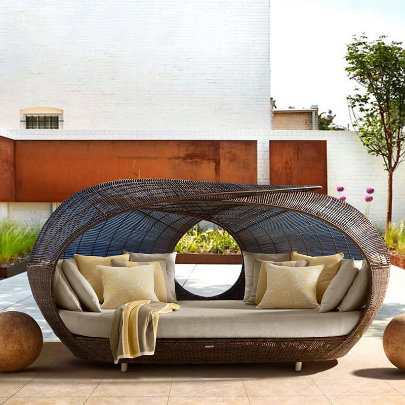 Cama de Dia em Rattan Sintétic - Outdoor Furniture For Sale avaliação e preço