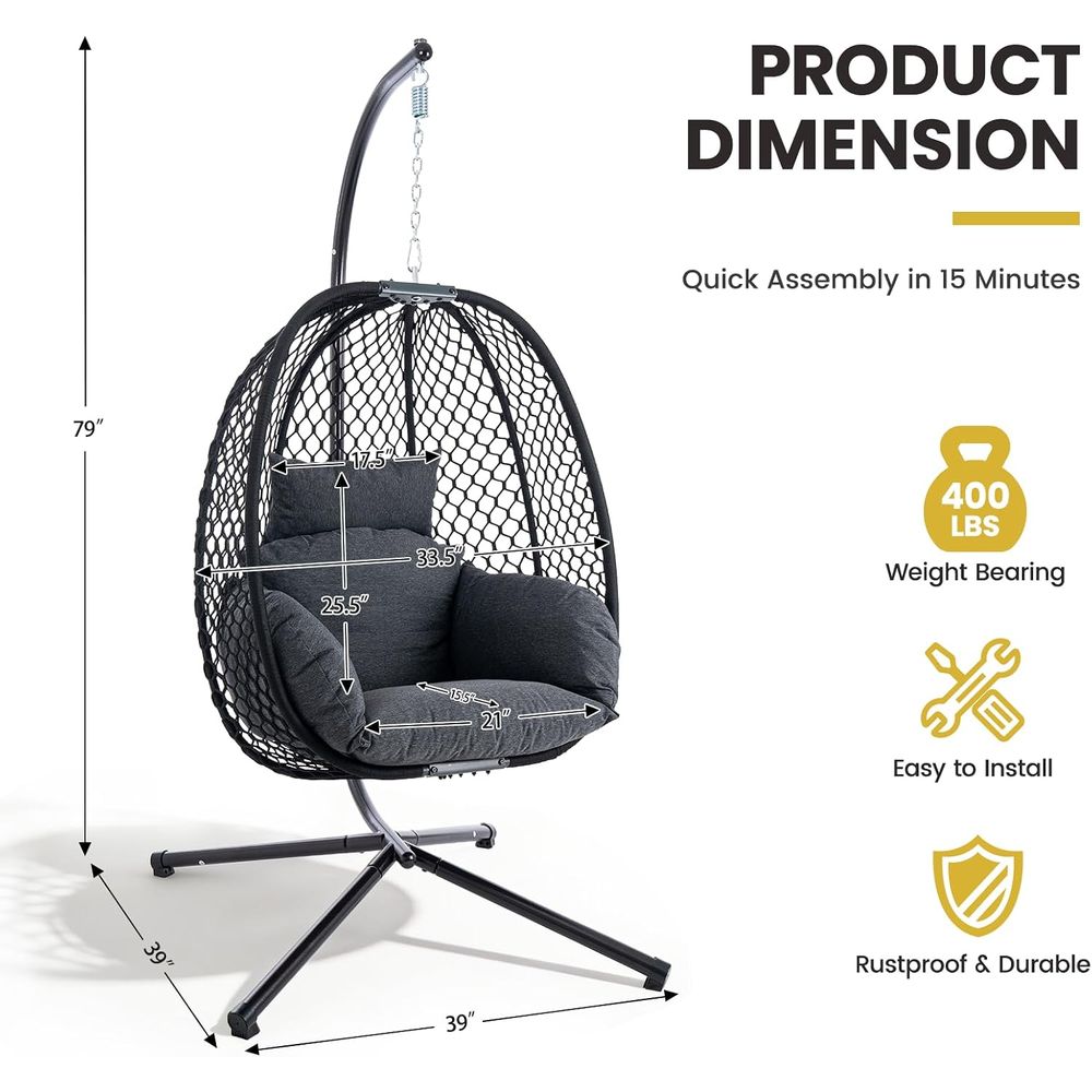 Cadeira Suspensa Tipo Ovo para - Outdoor Furniture Egg Chair avaliação e preço