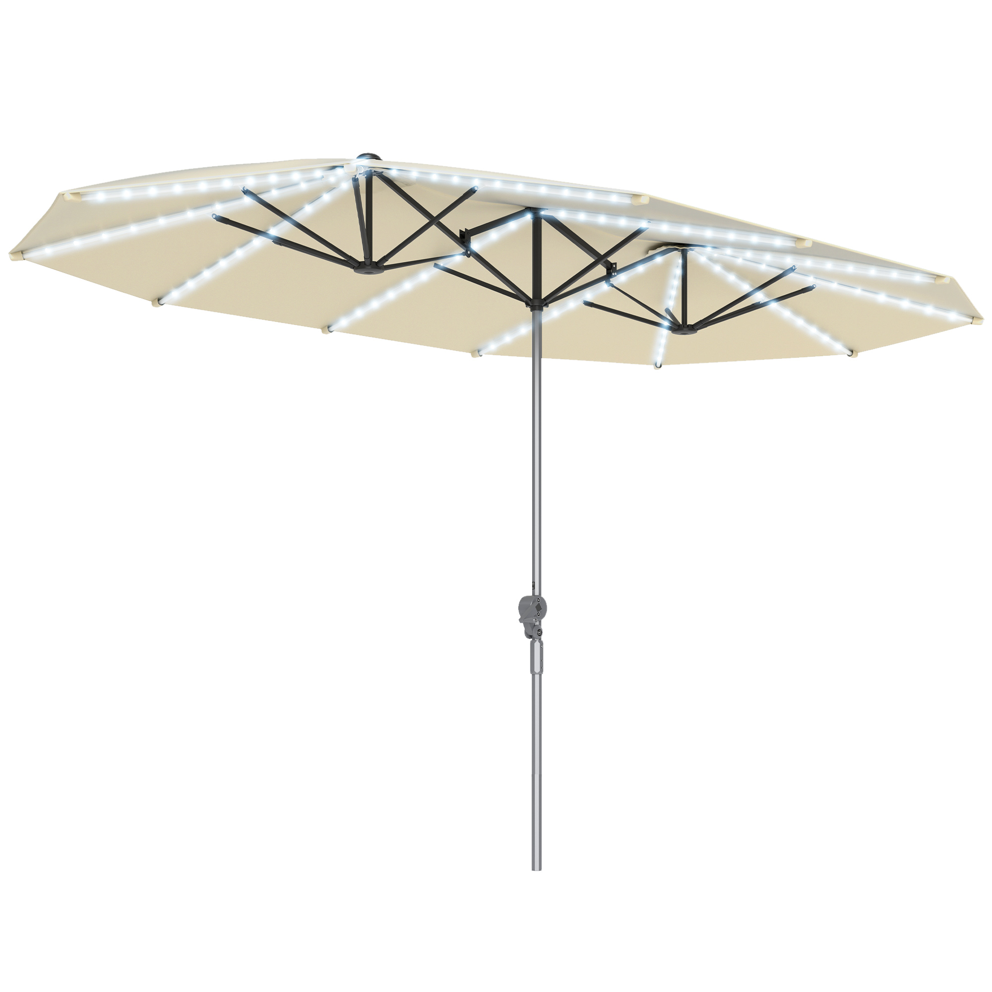 Guarda-Sol de 15 pés com Luzes - Outdoor Furniture With Umbrella avaliação e preço
