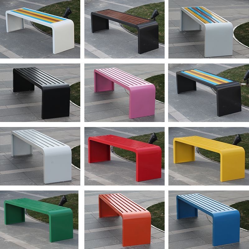 Banco de metal de aço laminado - Garden Bench Metal avaliação e preço