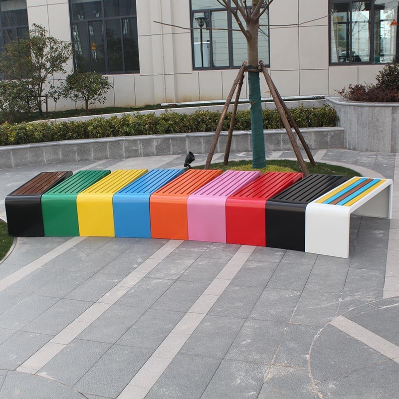 Banco de metal de aço laminado - Garden Bench Metal avaliação e preço