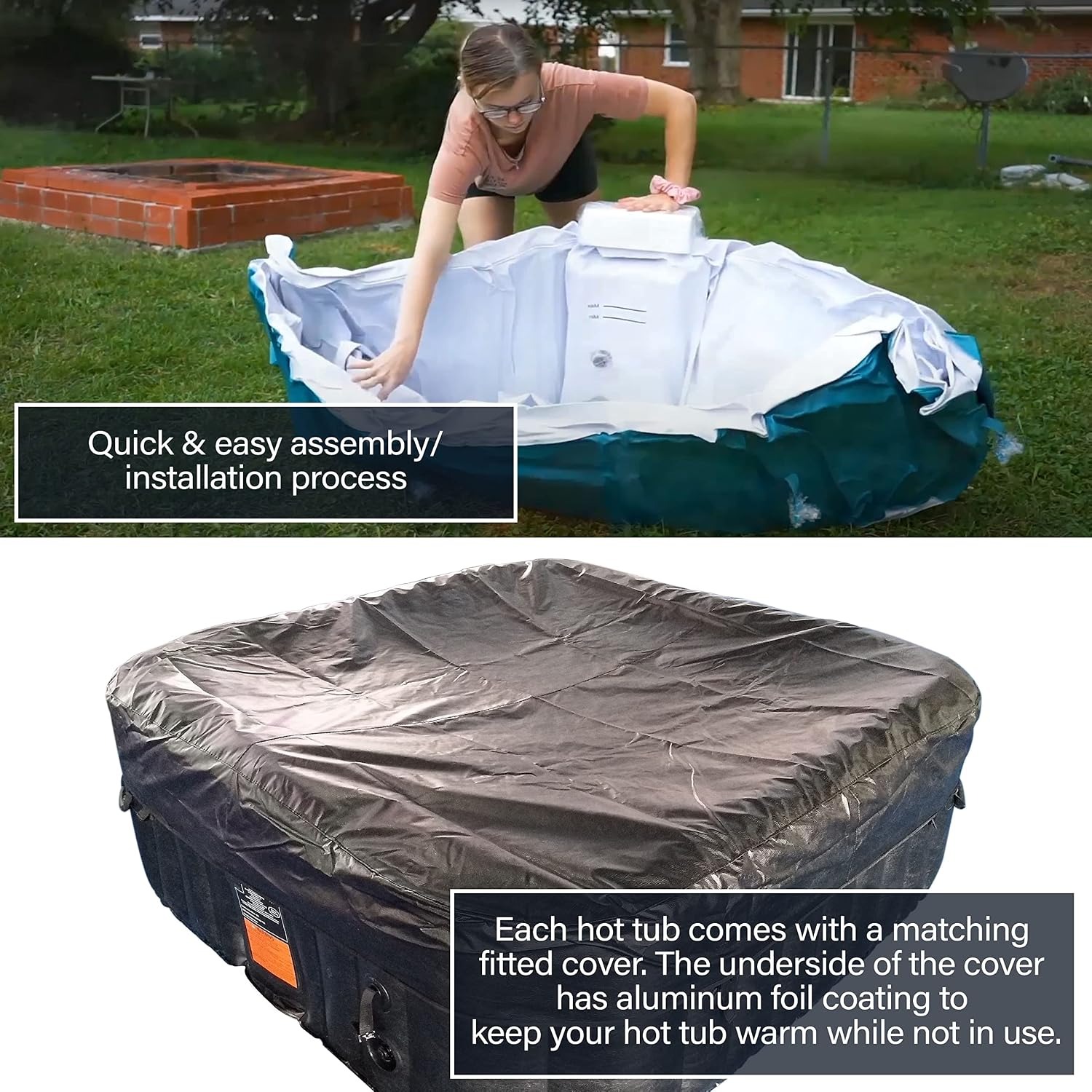Spa Inflável Portátil, Aqueced - Inflatable Hot Tub avaliação e preço