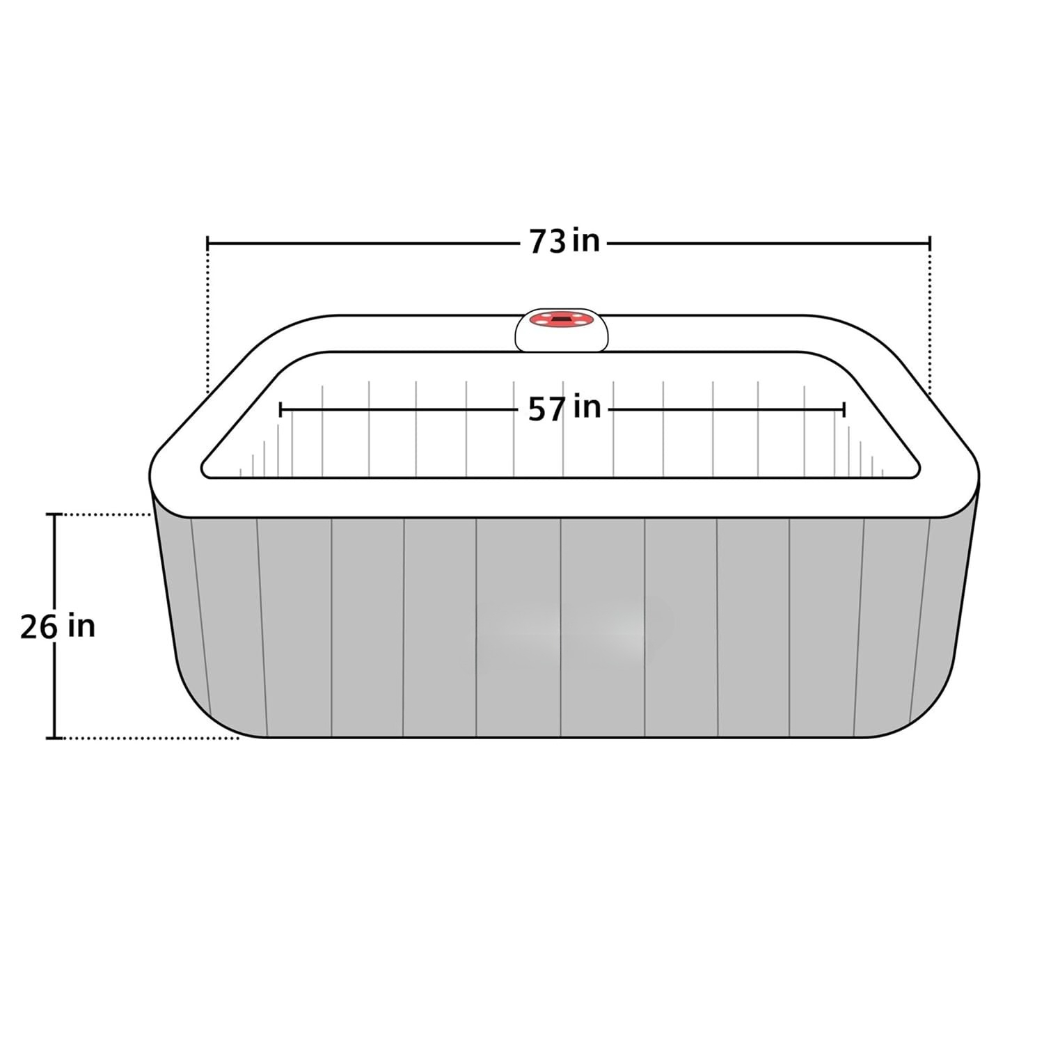 Spa Inflável Portátil, Aqueced - Inflatable Hot Tub avaliação e preço