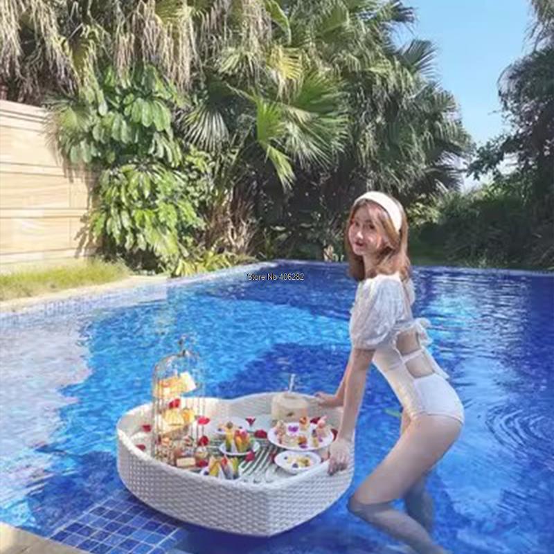 Bandeja flutuante de vime para - Outdoor Furniture In Bali avaliação e preço