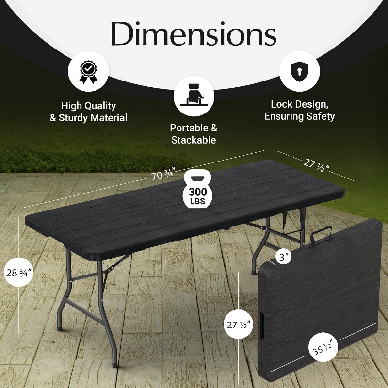 Pacote com 10 Mesas Dobráveis  - Outdoor Furniture Legs avaliação e preço