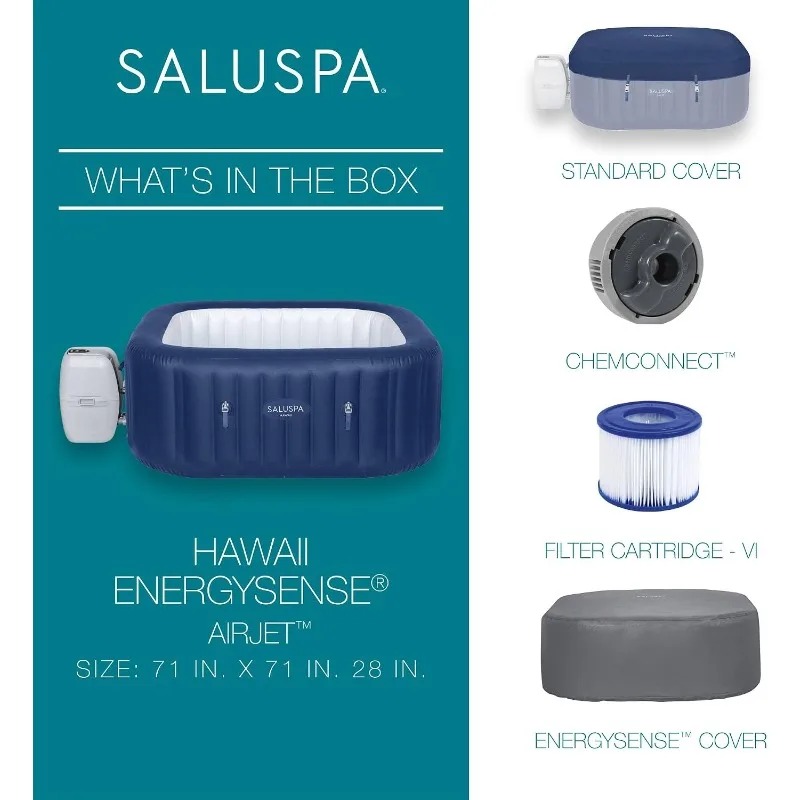 SaluSpa AirJet Spa Inflável Qu - Inflatable Hot Tub avaliação e preço