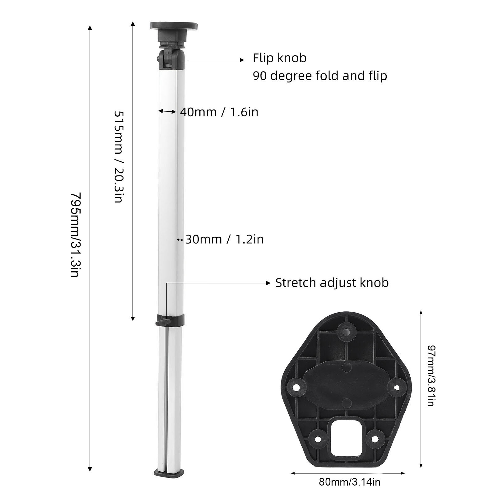 Pernas de mesa dobráveis teles - Outdoor Furniture Legs avaliação e preço