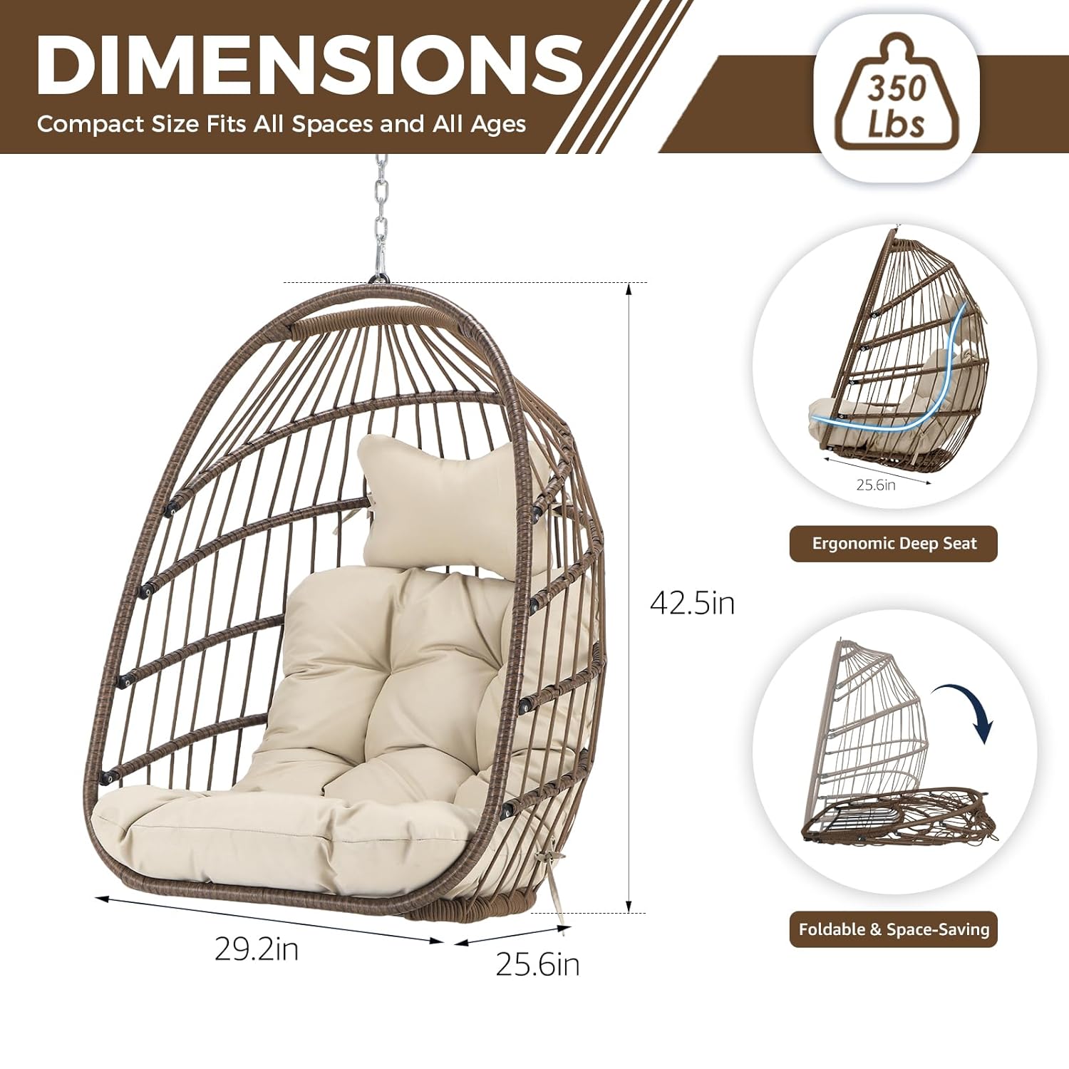 Cadeira Suspensa em Forma de O - Outdoor Furniture Egg Chair avaliação e preço