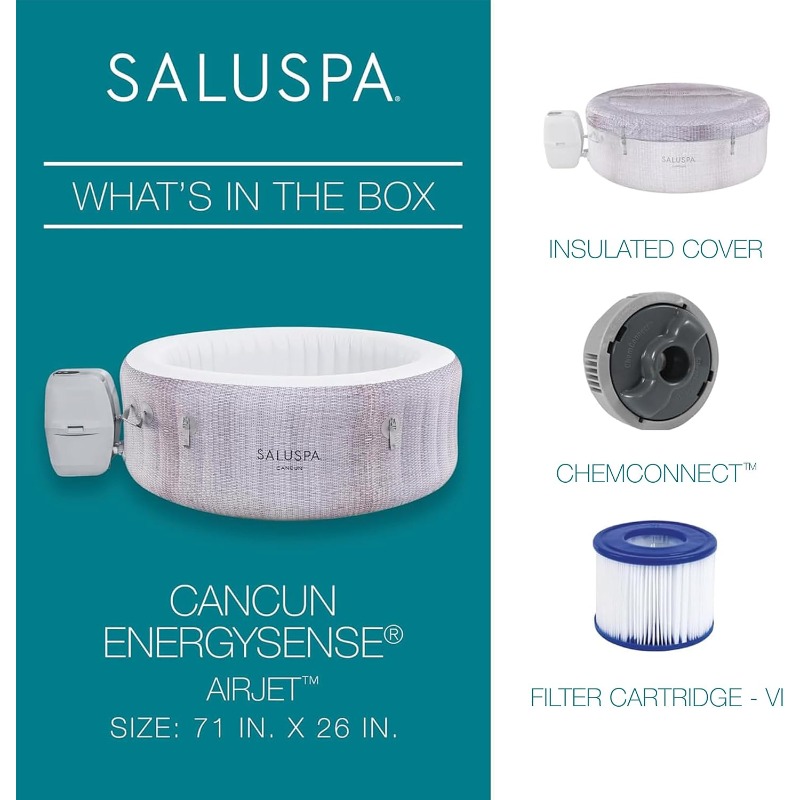 Spa inflável Bestway SaluSpa C - Inflatable Hot Tub avaliação e preço