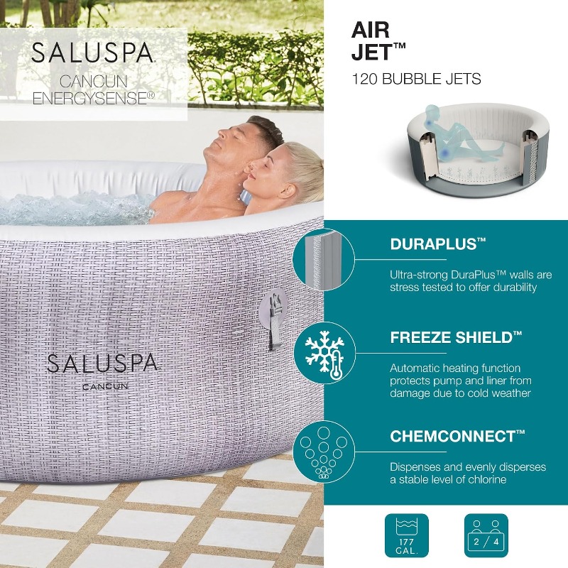 Spa inflável Bestway SaluSpa C - Inflatable Hot Tub avaliação e preço
