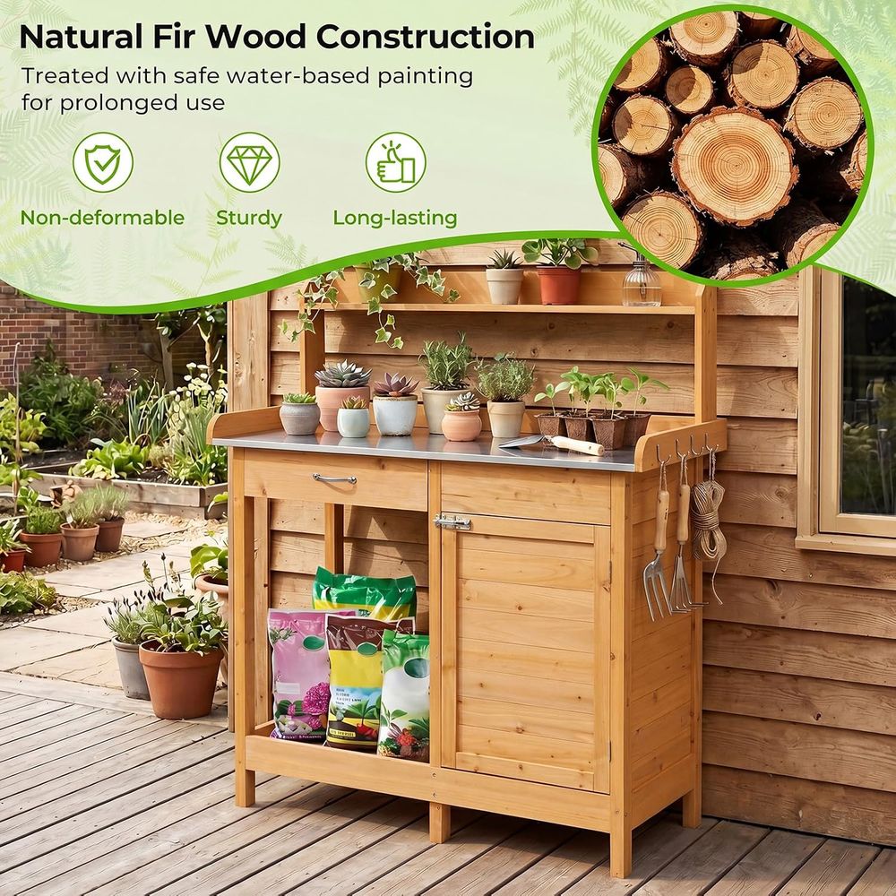 Mesa de Jardinagem Externa de  - Garden Bench Metal avaliação e preço