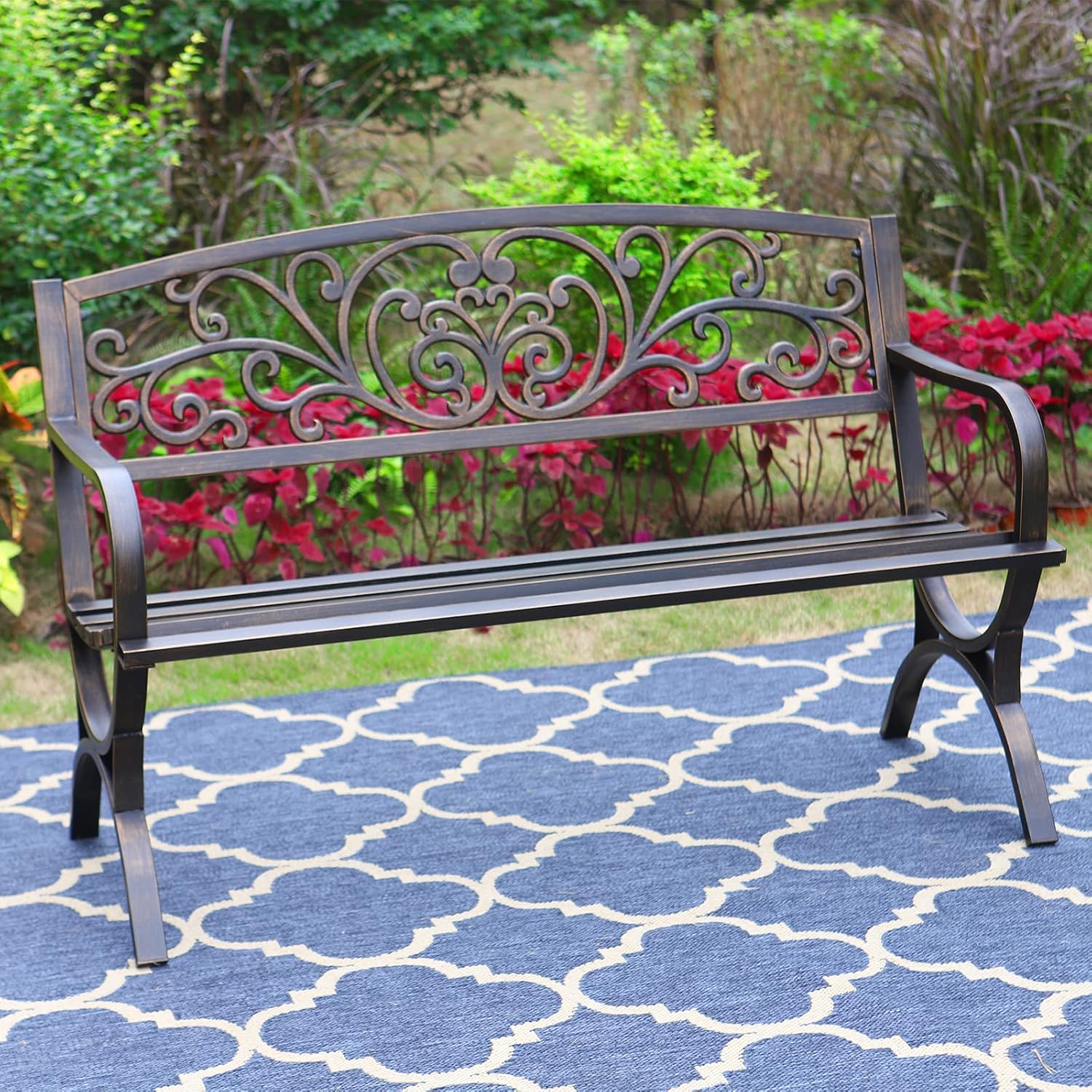 Banco de Jardim Externo de Bro - Garden Bench Metal avaliação e preço