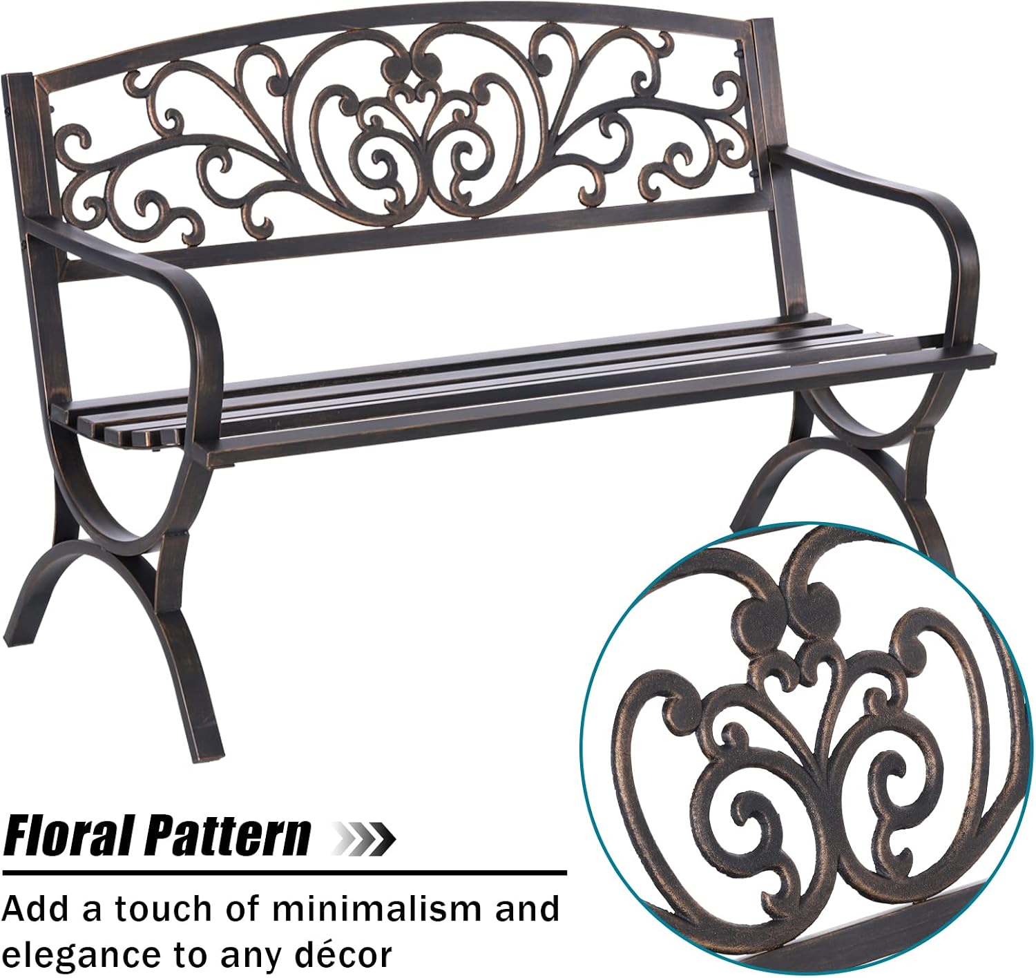 Banco de Jardim Externo de Bro - Garden Bench Metal avaliação e preço