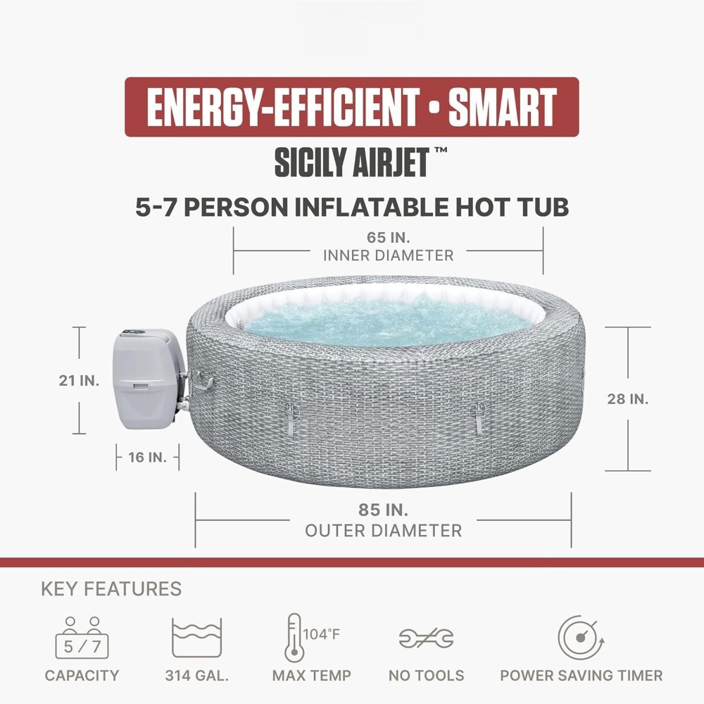 Spa Inflável Portátil, Smart A - Inflatable Hot Tub avaliação e preço