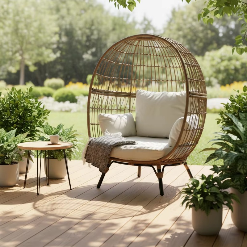 Cadeira de ovo de vime de alta - Outdoor Furniture Egg Chair avaliação e preço